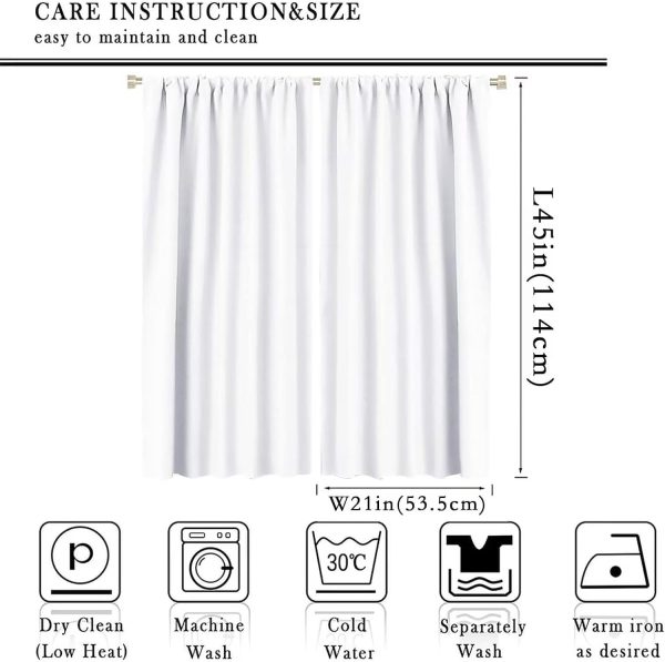 Black and Whit Curtains Racing Flag Car Sports Theme Window Treatment for Kids Boys Bedroom Living Room Rod Pocket Decor Window Drapes 42" W X 45" L - Image 2