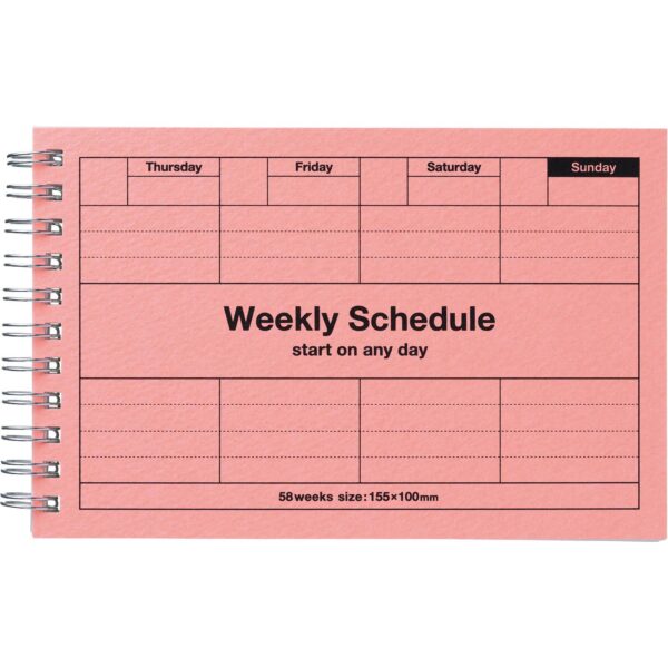 Weekly Schedule Planner Pink - Image 2